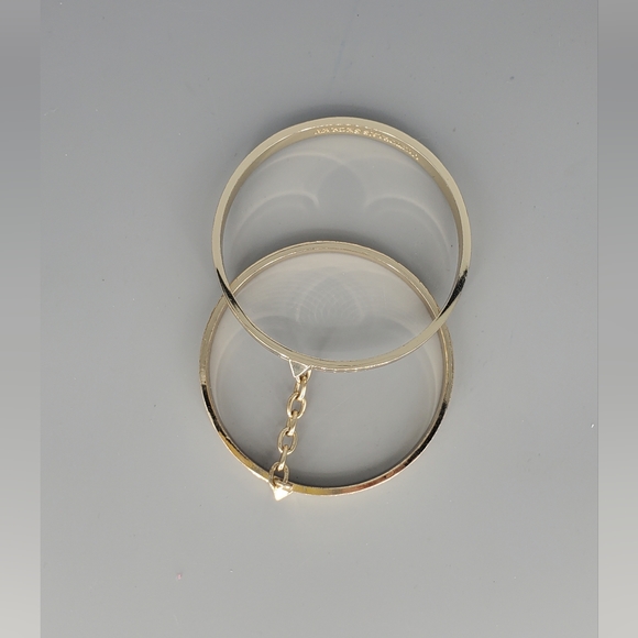 Victoria Secret Goldtone Gold Spike Bangle Bracelets - Picture 4 of 6